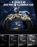 Night Vision Goggles, 4K Binoculars with Camera, 3.5" HD Display and 32GB TF Card, 9 Gear Night Vision, 10X Digital Zoom, 4000mAh Battery Nightvision by TinyTreasures Baby Boutique