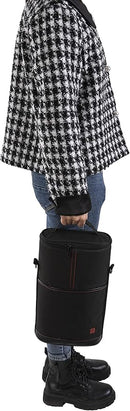 ALLCAMP 2 Bottle Wine Tote Carrier - Insulated Portable Padded Canvas Wine Bag for Travel, BYOB Restaurant, Wine Tasting, Party, Great Christmas Day Gift for Wine Lover，Black by TinyTreasures Baby Boutique