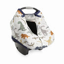 Little Unicorn Breathable Car Seat Canopy | Magnetic Closure Cover & Universal Fit | Protection & Privacy for Baby (Dino Friends) by TinyTreasures Baby Boutique