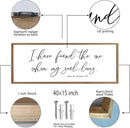I Have Found The One Whom My Soul Loves Sign Wall Art Decor 40"x15" Modren Master Bedroom Above Bed Wood Framed Song of Solomon 3:4 Large Living Room Bible Verse Wall Hanging (Wood) by CozyNest Decor