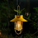 Solar Lights Lantern Lamp with Shepherd Hook, Solar Metal lanterns, outdoor lights decor, Water resistant Edison Bulb Lights for Garden ,outside decor for pathways,patio, lawn, or landscaping (Yellow) by GreenHaven Gardens