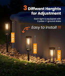 Solar Pathway Lights Outdoor,IP65 Waterproof Auto On/Off Solar Garden Lights Solar Powered Landscape Lighting for Yard Patio Walkway (4) by GreenHaven Gardens