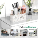 Luxspire Toothbrush Holder for Bathroom, 5 Slots Bathroom Counter Organizer Toothbrush and Toothpaste Holder, Bathroom Accessories for Restroom Bathroom, Terrazzo by CozyNest Decor