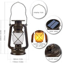 Solar Lantern Outdoor Hanging Solar Lights Dancing Flame Led Waterproof Camping Lamps, Landscape Decor for Table Patio Garden Yard Pathway Porch 2 Pack by CozyNest Decor