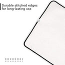 Encasa Homes Ironing Mat/Pad - Metallic Silver (Small 28"x20") with 5mm Foam Padding & Silicone Iron Rest for Steam Pressing on Tabletop or Bed - Heat Reflective, Portable, Quilting by CozyNest Decor