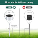 2 Pack Ground Flag Pole for Outside House - 8.5 FT Tangle Free Heavy Duty Flag Pole Kit with Windproof Stand,Outdoor Inground Flag Holder for Yard Garden, Includes Bonus 3x5 American Flag, White by GreenHaven Gardens