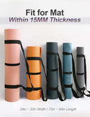 MRZZATA Yoga Mat Carrier Strap Long - Adjustable Thick and Wide Strap for Carrying Mat or Stretching, Black by TinyTreasures Baby Boutique