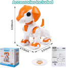 Remote Control Robot Toys Dog for Kids Age 3-8, RC Smart Walking Electronic Pet Dog Toy with Light Eyes, Dancing and Music, Gift Ideas for Toddler Boys and Girls 4 5 6 7 Year Old by TinyTreasures Baby Boutique
