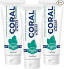 Coral White - Coral White Mint Toothpaste Natural Fluoride SLS Free Coral Calcium Remineralizing Toothpaste 4 Ounce (3 Pack) by CozyNest Decor