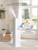 8L Smart Humidifiers for Bedroom Large Room, 2.1Gal Cool Mist Top Fill Diffuser Ambient Light, App & Remote Control, 3 Mist Modes, Quiet Humidifier for Home Office Plant (White) by TinyTreasures Baby Boutique