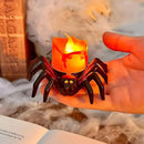 6 Pack Halloween Flameless Candles Battery Operated LED Spider Tealight Candles for Halloween Home Decorations, Light Up Halloween Decorations Indoor for Table Party Office Fireplace Halloween Gifts by CozyNest Decor