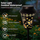Solar Pathway Lights Outdoor Waterproof, Metal Copper Butterfly Lantern for Yard, Garden, Walkway, Patio Decor and More, Ideal Landscape Lighting Gift for Women, Mom, Grandma by GreenHaven Gardens