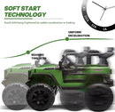 24V 9Ah Ride on Toy for Big Kids, 4x4 2 Seater Ride on Car Truck w/Remote Control, 4x200W Motors - Green by TinyTreasures Baby Boutique