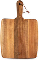 Acacia Wood Cutting Board - Wooden Kitchen Cutting Board for Meat, Cheese, Bread,Vegetables &Fruits- Charcuterie Board Cheese Serving Board with Handle (15.3"x10.2") by CozyNest Decor