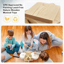 Toddler Drum Set - 5 in 1 Wooden Musical Toys for Toddlers 3+, Montessori Toys for Baby Boy Girls Easter Birthday Gifts for Kids Age 3 4 5 6 by TinyTreasures Baby Boutique