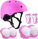 Adjustable Helmet for Ages 3-16 Kids Toddler Boys Girls Youth,Protective Gear with Elbow Knee Wrist Pads for Multi-Sports Skateboarding Bike Riding Scooter Inline skatings Longboard Roller Skate by TinyTreasures Baby Boutique