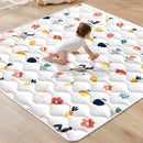 Odorless Premium Foam Baby Play Mat 50" x 50", Soft Microfiber Fabric Crawling Mat for Floor- Comfortable and Hypoallergenic, Non-Slip Cushioned Floor Playpen mat for Infants,Babies,Toddlers by TinyTreasures Baby Boutique