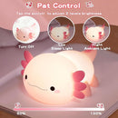 Axolotl Lamp,Cute Axolotl Night Light,Dimmable Silicone Animal Nursery Night Light,Adorable Rechargeable Squishy Novelty Bedside Touch Lamp,Baby Room Decor, Axolotl Gifts for Kids/Girls by TinyTreasures Baby Boutique