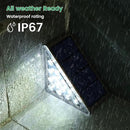 Solar Step Lights for Outside,24pack Solar Stair Lights Outdoor Waterproof IP67,Outdoor Deck Step Lights,Solar Outdoor Lights for Staircase,Patio,Front Step(Cool White)… by GreenHaven Gardens