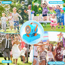 Automatic Bubble Machine 10 Holes Bubble Blower 20000+ Big Bubbles Per Minute Bubbles for Kids Portable Bubble Maker Operated by USB or Batteries for Outdoor Birthday Gifts Wedding Easter Party Favor by TinyTreasures Baby Boutique