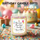 40th Birthday Candles Gifts for Women- 9 oz Happy Birthday Candle with Vanilla Birthday Cake Scent, Gifts for Women & Men, Friendship Ideas by CozyNest Decor
