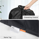 Polecasa Small Heavy Duty Laundry Bag with 130gsm Tear Resistant Fabric and Handles, Easy to Carry Durable Dirty Clothes Drawstring Bag, Perfect for College Dorm, Travel, 2 Pack 21”x24”,Black by TinyTreasures Baby Boutique