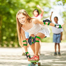 TXJ Sports Knee Pads Elbow Pads with Wrist Guards Protective Gear Set for Kids Youth Skateboard Sports Skateboarding Roller Skating Bicycling 6 in 1 by TinyTreasures Baby Boutique