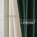 MIULEE Linen Curtains for Bedroom 100% Blackout Thermal Insulated Emerald Green Grommet Room Darkening Curtains & Drapes Christmas Decor for Living Room Nursery 52 x 90 Inch (2 Panels) by TinyTreasures Baby Boutique