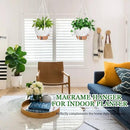 10 Inch Hanging Planters for Indoor Plants, 2 Pack Self Watering Hanging Baskets Flower Pots with Drainage Hole, Visual Reservoir & 2 Kinds of Plant Hanger for Outdoor Garden Home Decor by GreenHaven Gardens