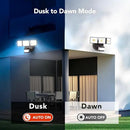 OREiN 4500LM/35W Flood Lights Outdoor, 180°/40FT Motion Sensor Outdoor Lights Dusk to Dawn Security Lights IP65 Waterproof 3 Modes for Outside 4500SQ.FT Front Door, Garage, Bronze (Hardwired) by GreenHaven Gardens