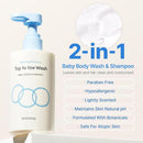 BEBESUP- 베베숲 Head to Toe Wash Baby Shampoo | Korean Skincare for Sensitive & Atopic Skin Organic Rice Cera Biome Hypoallergenic Coconut-Derived Cleanser Head to Toe Use 10.14 fl oz by TinyTreasures Baby Boutique