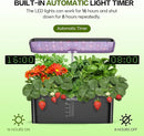 MUFGA 12 Pods Hydroponics Growing System, Indoor Garden with LED Grow Light, Plants Germination Kit, Mini Herb Garden with Pump System, Height Adjustable (No Seed)
