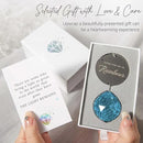 Memorial Gifts for Loss of Loved One, Unique Sympathy Gift Idea Sky Blue Crystal Ball Window Suncatcher, Rainbow Bereavement Grief Gift Box for Loss of Mom Dad Husband Son Daughter by GreenHaven Gardens
