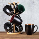 GBHOME 16oz Coffee Mugs Set of 6, Large Ceramic Coffee Mugs for Man, Woman, Dad, Mom, Modern Coffee Mugs Set with handle for Tea/Latte/Cappuccino/Milk/Cocoa. Dishwasher&Microwave Safe,Multi-Color by CozyNest Decor