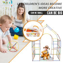 Straw Constructor Toys STEM Building 600Pcs Toy Interlocking Plastic Engineering Thin Tube Blocks Educational Kit for 3 4 5 6 7years Kids Boys and Girls Gift by TinyTreasures Baby Boutique
