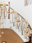 MISSPIN 6FT Boho Fall Garland, Fall Decor Autumn Maples Leaf Garland for Autumn Decor Hanging Vine for Halloween Thanksgiving Home Wedding Fireplace Party Christmas(Beige) by CozyNest Decor