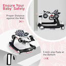 BABY JOY 4-in-1 Baby Walker, Foldable Activity Walker with Adjustable Height & Speed, Music, Lights, Anti-Rollover, Toddler Push Walker, Baby Walker with Wheels for Boys Girls 6-18 Months (White) by TinyTreasures Baby Boutique