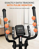 pooboo Elliptical Machine, Elliptical Exercise Machine with 16-Level Resistance&Hyper-Quiet Magnetic Driving System, Elliptical Machine for Home with LCD Monitor&15.5IN Stride, 350LBS Weight Capacity by CozyNest Decor