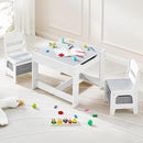 Kids Table and Chair Set, 3 in 1 Wooden Activity Table with Detachable Tabletop, Toddler Table and Chair Set with Storage Drawer, Kids Play Table for Children Art, Craft, Eating, Learning by CozyNest Decor
