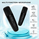 YLL Mini Karaoke Machine with 2 Wireless Microphones for Kids Adults, Portable Bluetooth Speaker, Popular Gift for 3, 4, 5, 6, 7, 8, 9, 10, 11, 12, 13+ Years Old Teens Birthday for Boys Home(Black) by TinyTreasures Baby Boutique