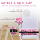 Booster Seat for Kitchen Chair with Adjustable Straps, Toddler Booster Seats for Dining Table Portable for Travel Camping Eating, Booster Cushion for Table for Baby Child Infant Kid Boy Girl by TinyTreasures Baby Boutique
