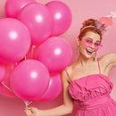 RUBFAC 129pcs Hot Pink Balloons, Latex Magenta Pink Balloon Arch Kit Garland Different Sizes 18 12 10 5 Inch for Birthday Baby Shower Wedding Princess Theme Party Decoration by TinyTreasures Baby Boutique