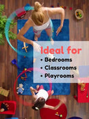 KOECKRITZ Soft and Colorful Kids Classroom Area Rugs (Passes Flammability Pill Test) Many Sizes and Bright Colors to Select from (10' Round, Froggy) by CozyNest Decor