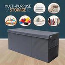 Extra Large Toy Storage Organizer with Lid - Sturdy, Collapsible Toy Chest Storage Box Design - Toys Bin with Dividers for Kids, Nursery, Bedroom, Playroom 37"x16"x14" by CozyNest Decor