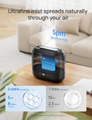 Dreo Humidifiers for Bedroom, Top Fill 4L Smart Cool Mist Humidifier with Oil Diffuser, Cartridge, Nightlight, 36H Runtime, Quiet Ultrasonic Humidifiers for Home, Baby Nursery, Plants, Office, HM311S by TinyTreasures Baby Boutique