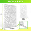 Outdoor Privacy Screen,72" H×47" W Metal Privacy Screen, Freestanding Privacy Fence Panels for Patio by GreenHaven Gardens