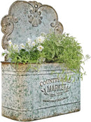 All Chic Metal Wall Planter Wall Mount Planter Wall Metal Hanging Planter Wall Vases for Flowers Planters for Outdoor Plants for Farmhouse Wall Decor (Rustic) by GreenHaven Gardens