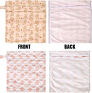 2pcs Travel Waterproof Laundry Bag, Cloth Diaper Wet Dry Bags with Handle & 2 Zipper Pockets, Reusable Washable Dirty Clothes Bag for Baby Adult Travelling Hanging, Bathing Beach Pool Daycare by TinyTreasures Baby Boutique