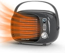 Space Heater, Small Desk Heater with High Output, Safe and Quiet Ceramic Desktop Heating Fan for Home Bedroom Office Desk Indoor Use(Grey) by CozyNest Decor