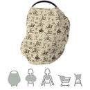 Vintage Cowboy Car Seat Cover for Baby Western Horses Boots Hats Guitar Stretchy 5-in-1 Covers Adjustable Car Canopy Breastfeeding Cover Country Western Breathable Nursing Cover-Up by TinyTreasures Baby Boutique